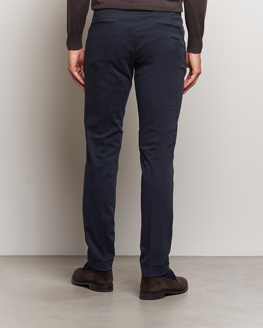 Herre | Bukser | Briglia 1949 | Slim Fit Cotton Stretch Chino Navy