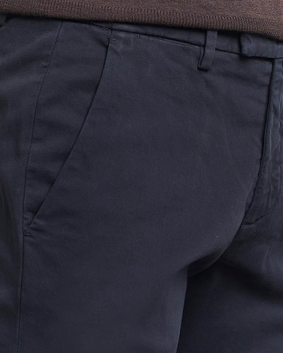 Herre | Bukser | Briglia 1949 | Slim Fit Cotton Stretch Chino Navy