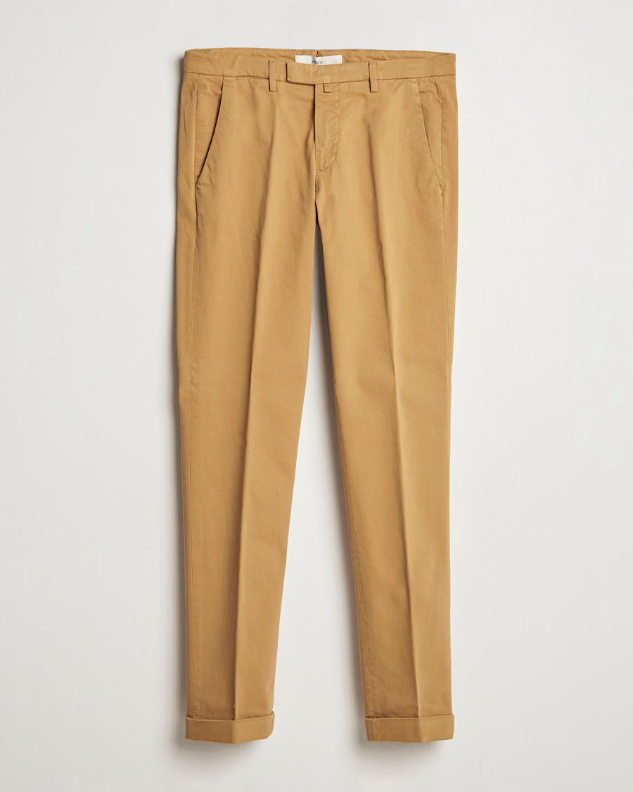 Herre | Bukser | Briglia 1949 | Slim Fit Cotton Stretch Chino Camel