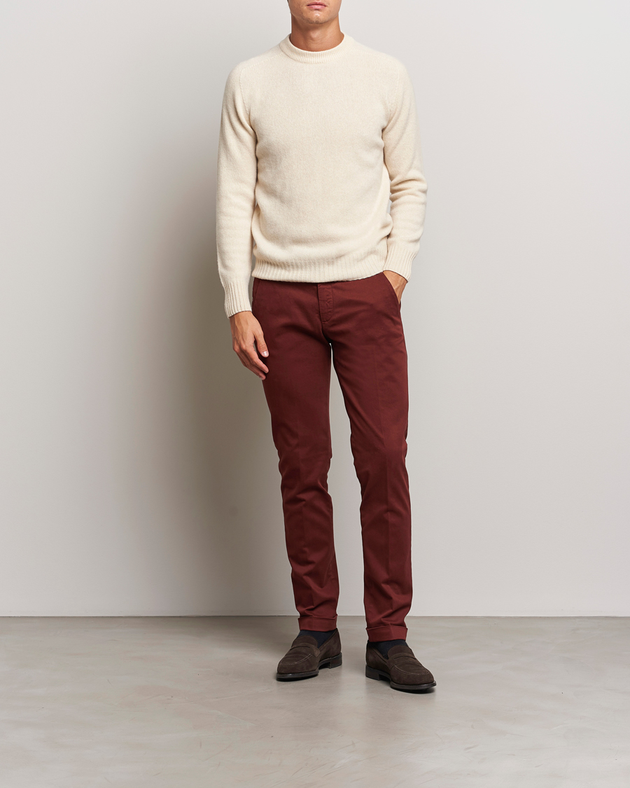 Herre | Bukser | Briglia 1949 | Slim Fit Cotton Stretch Chino Wine