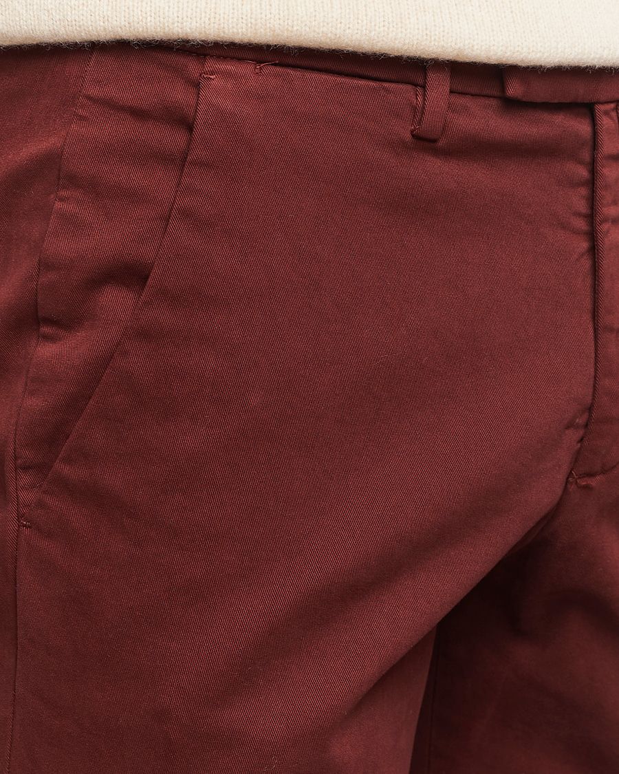 Herre | Bukser | Briglia 1949 | Slim Fit Cotton Stretch Chino Wine