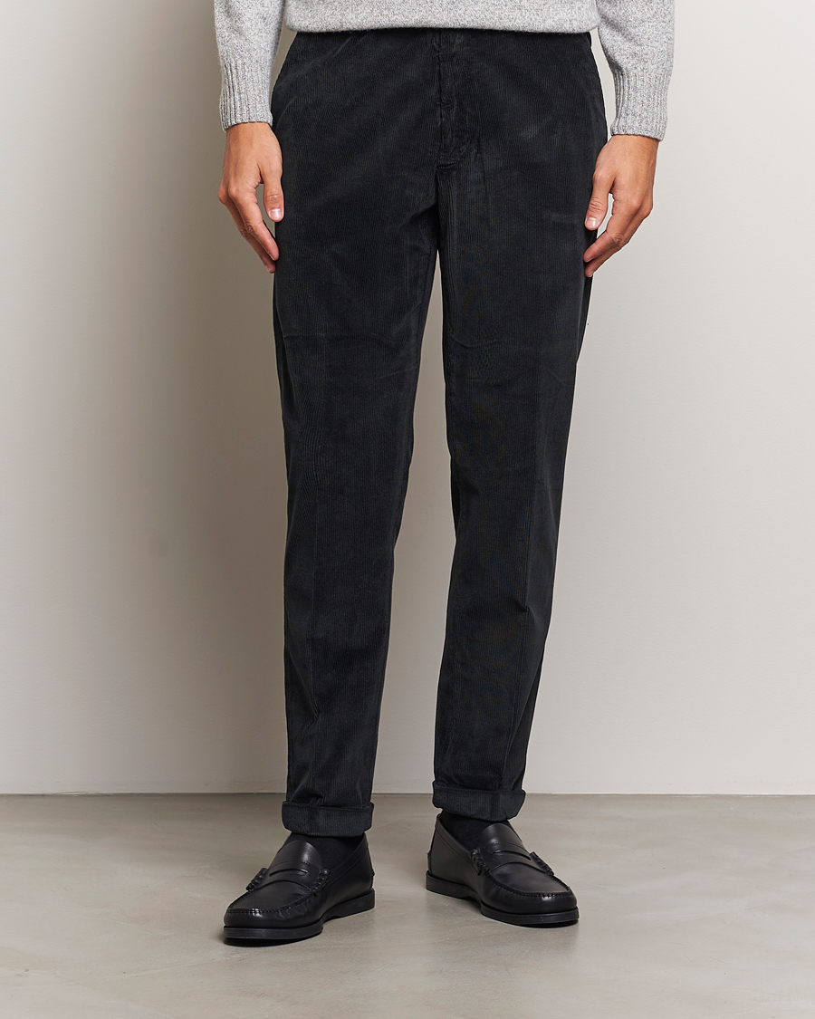 Herre | Bukser | Briglia 1949 | Easy Fit Corduroy Trousers Black