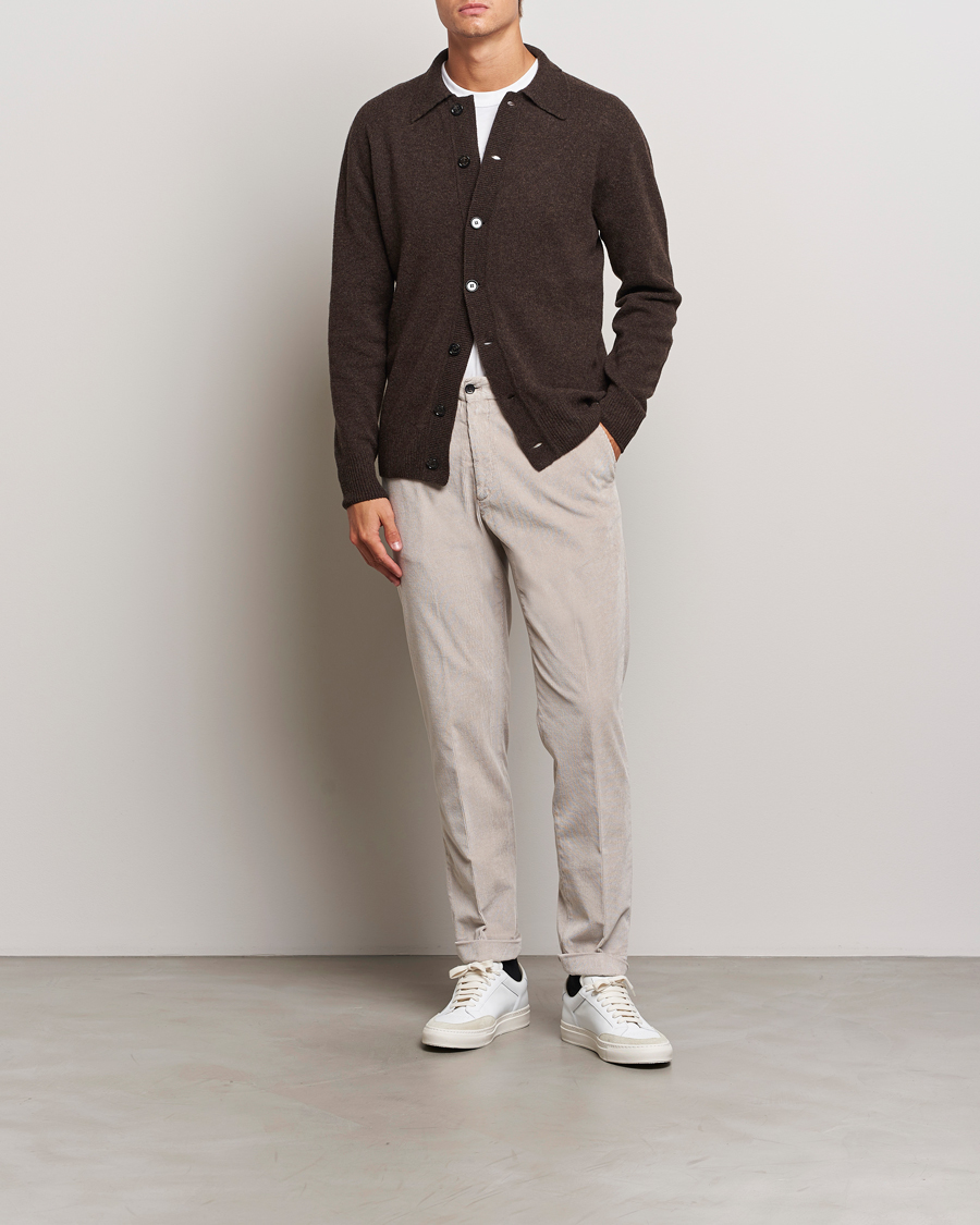Herre | Bukser | Briglia 1949 | Easy Fit Corduroy Trousers Beige