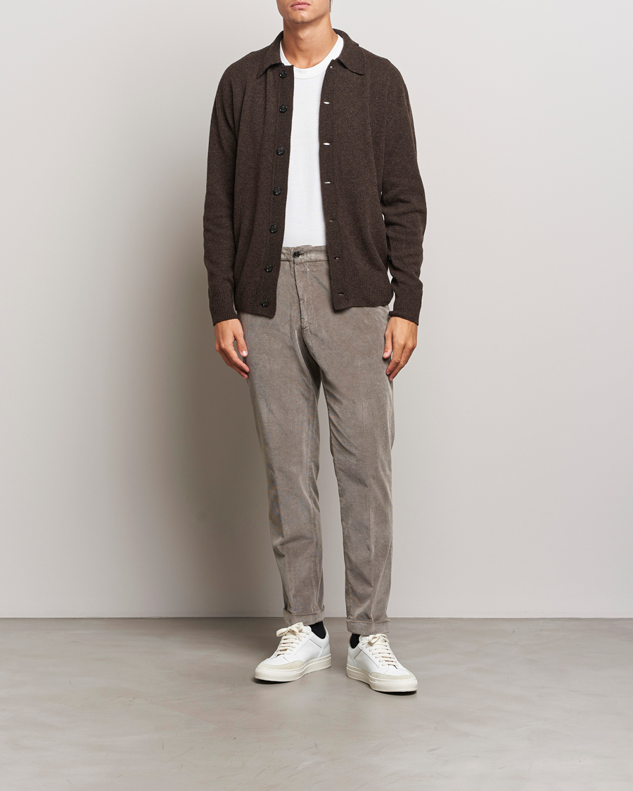 Herre | Bukser | Briglia 1949 | Easy Fit Corduroy Trousers Taupe