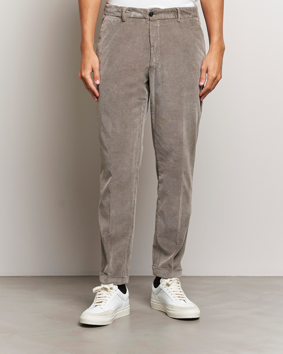 Herre | Bukser | Briglia 1949 | Easy Fit Corduroy Trousers Taupe