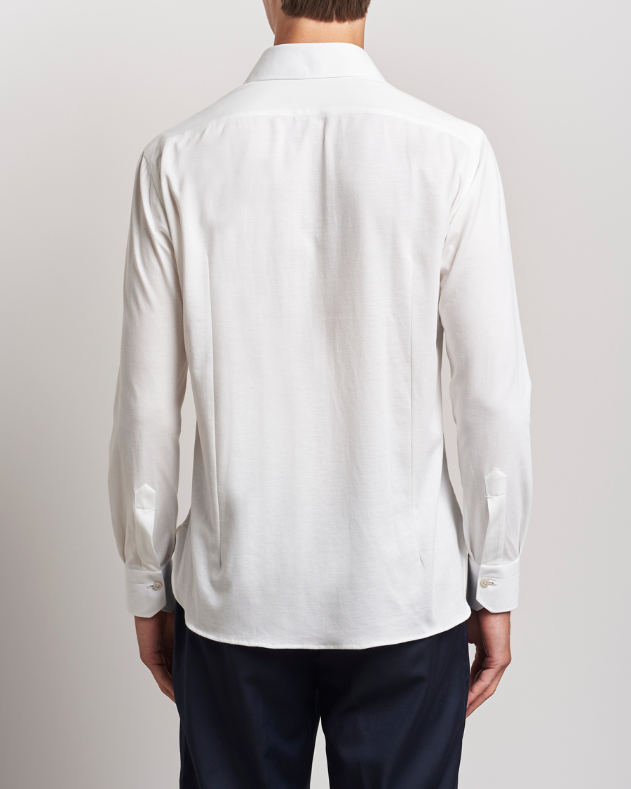 Herre | Skjorter | Kiton | Cotton Jersey Shirt White