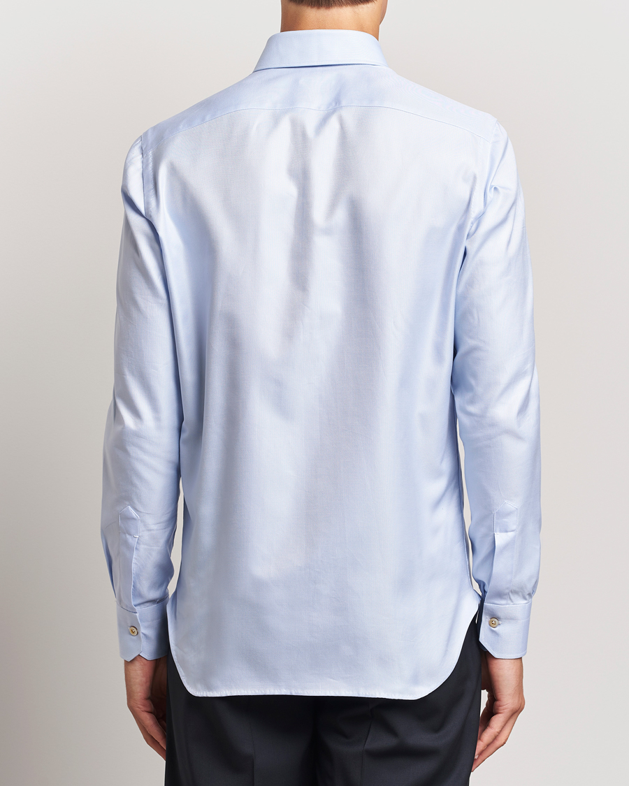 Herre | Skjorter | Kiton | Slim Fit Button Down Oxford Shirt Light Blue
