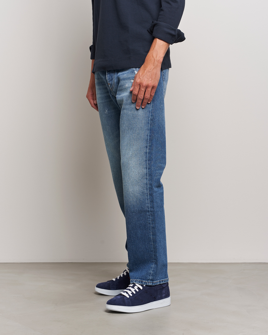 Herre | Kiton Plain Sneakers Navy Suede | Kiton | Plain Sneakers Navy Suede