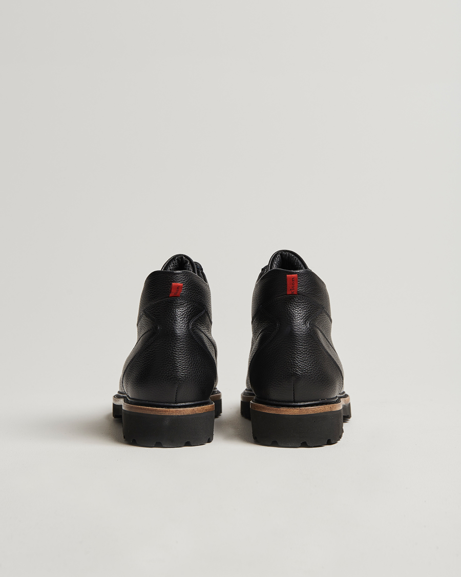Herre | Kiton St Moritz Winter Boots Black Grain Calf | Kiton | St Moritz Winter Boots Black Grain Calf