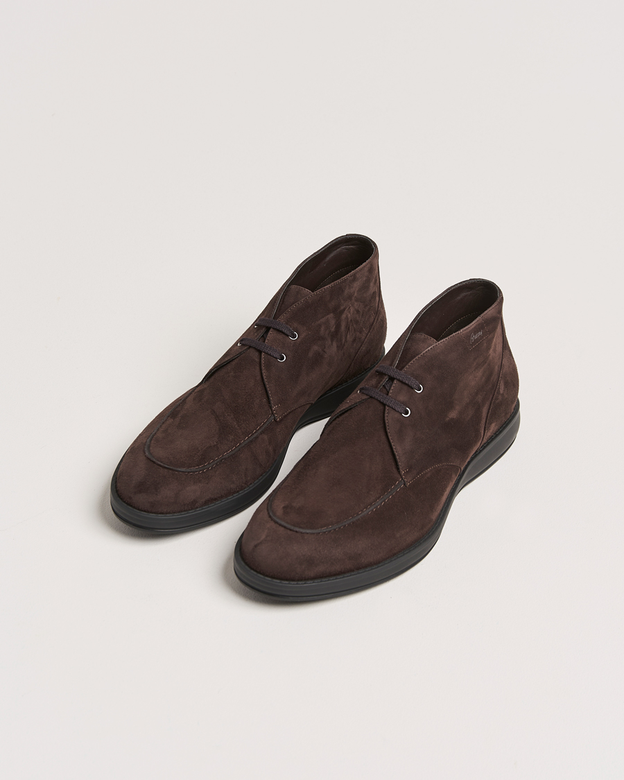 Herre | Brioni Journey Desert Boots Dark Brown Suede | Brioni | Journey Desert Boots Dark Brown Suede