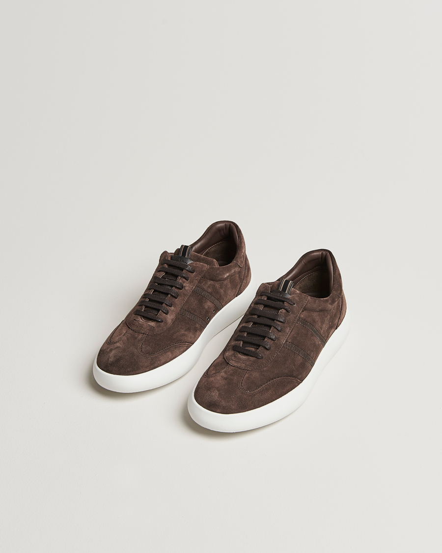 Herre | Brioni Cassetta Sneakers Dark Brown Suede | Brioni | Cassetta Sneakers Dark Brown Suede