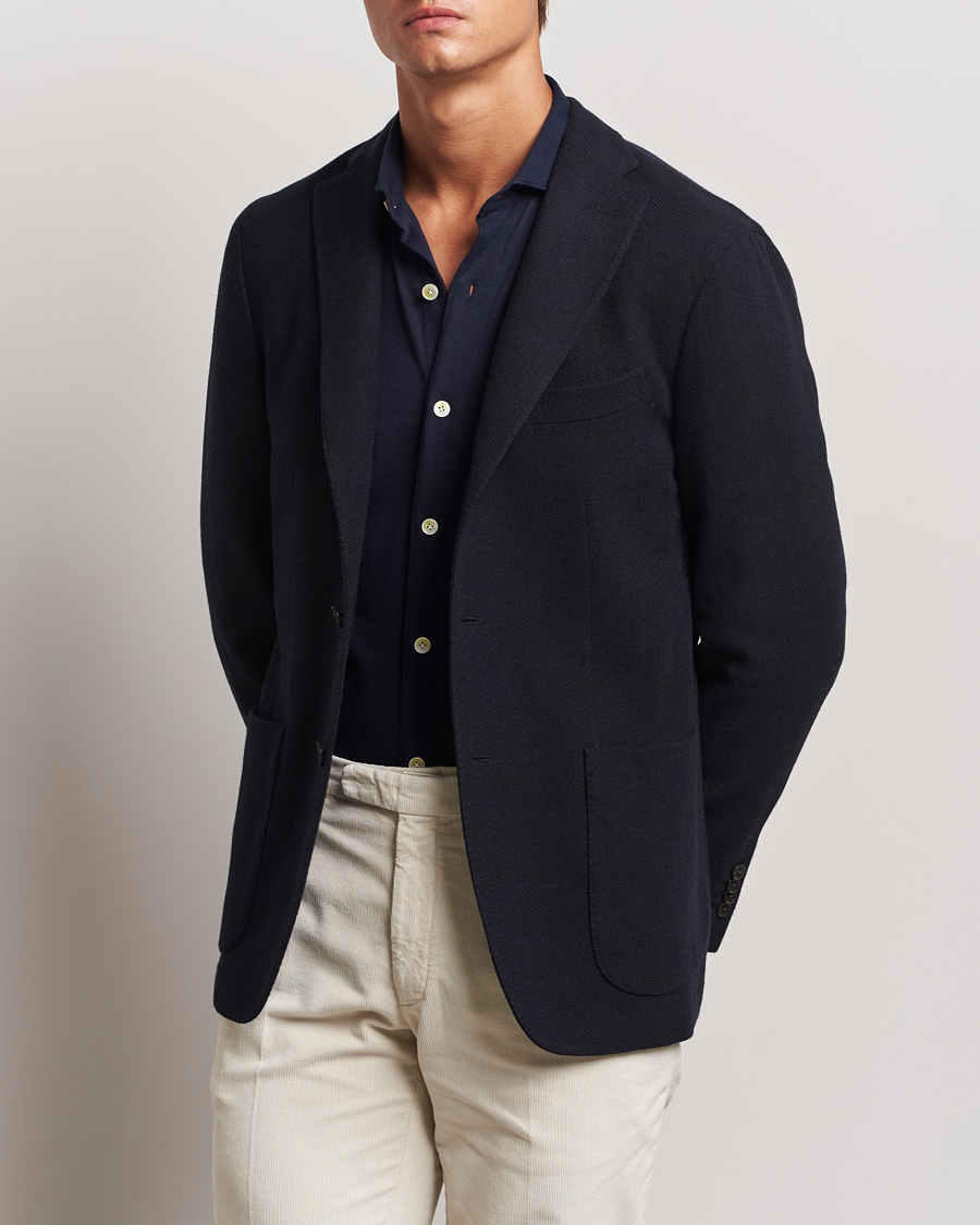 Herre | Dressjakker | Boglioli | K Jacket Wool/Cashmere Blazer Navy