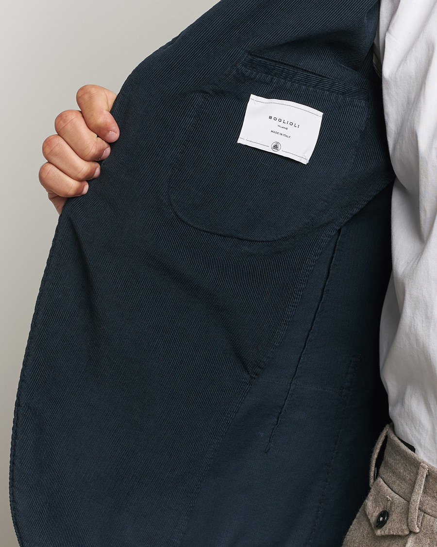 Herre | Dressjakker | Boglioli | K Jacket Corduroy Blazer Navy