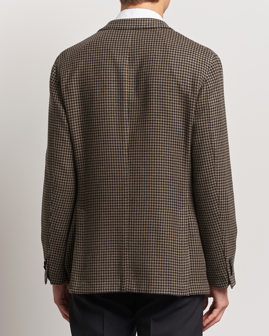 Herre | Dressjakker | Boglioli | K Jacket Houndstooth Wool Blazer Brown