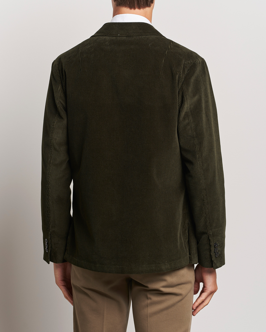 Herre | Dressjakker | Boglioli | Wale Corduroy Painter Jacket Dark Green