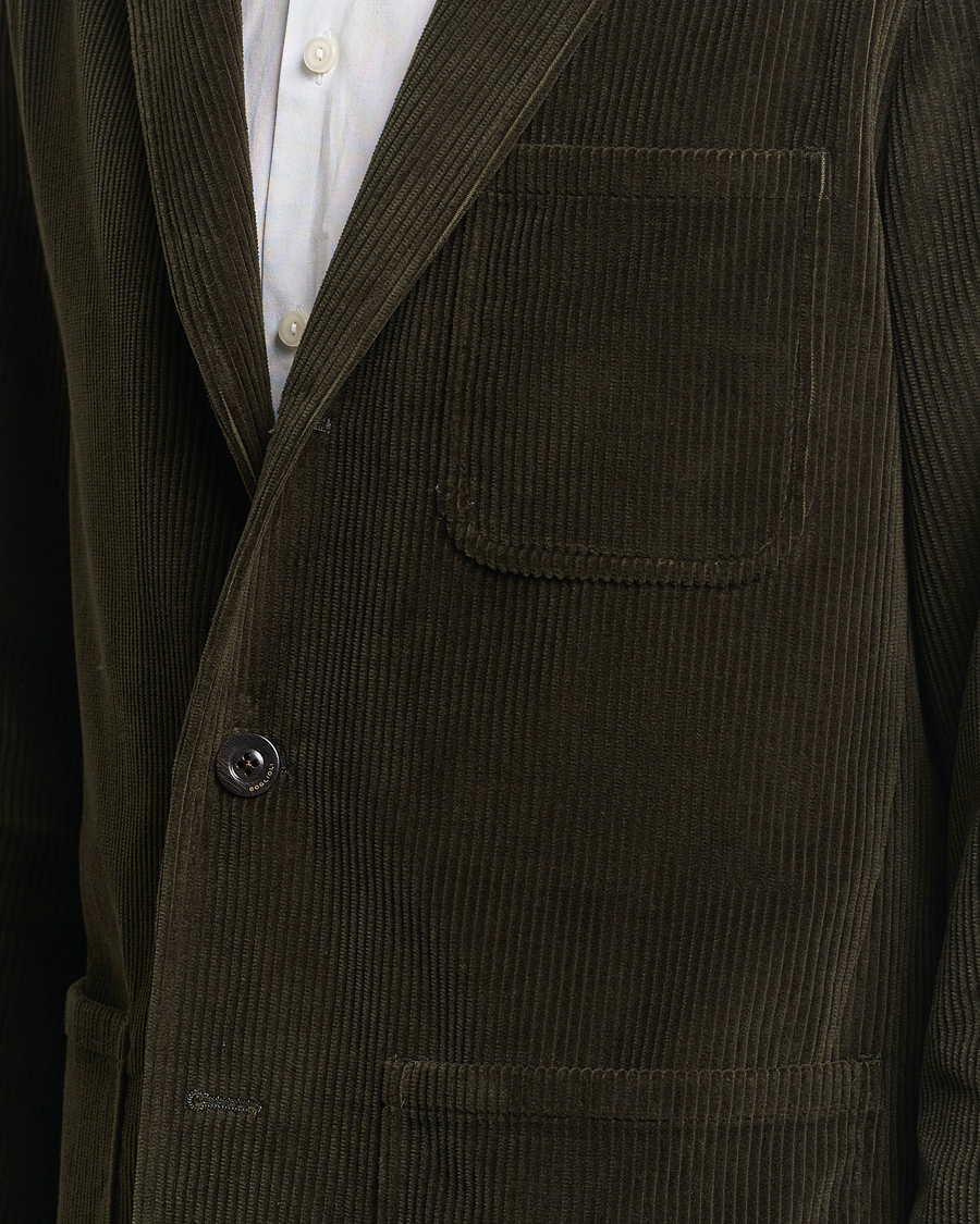 Herre | Dressjakker | Boglioli | Wale Corduroy Painter Jacket Dark Green