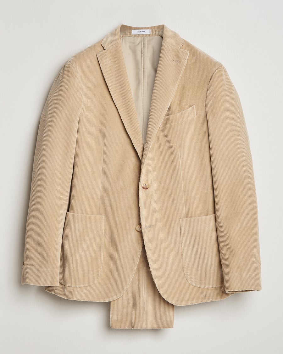 Herre | Dresser | Boglioli | K Jacket Wale Corduroy Suit Beige