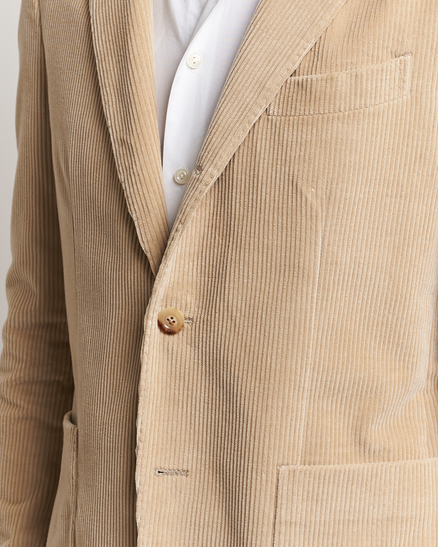 Herre | Dresser | Boglioli | K Jacket Wale Corduroy Suit Beige