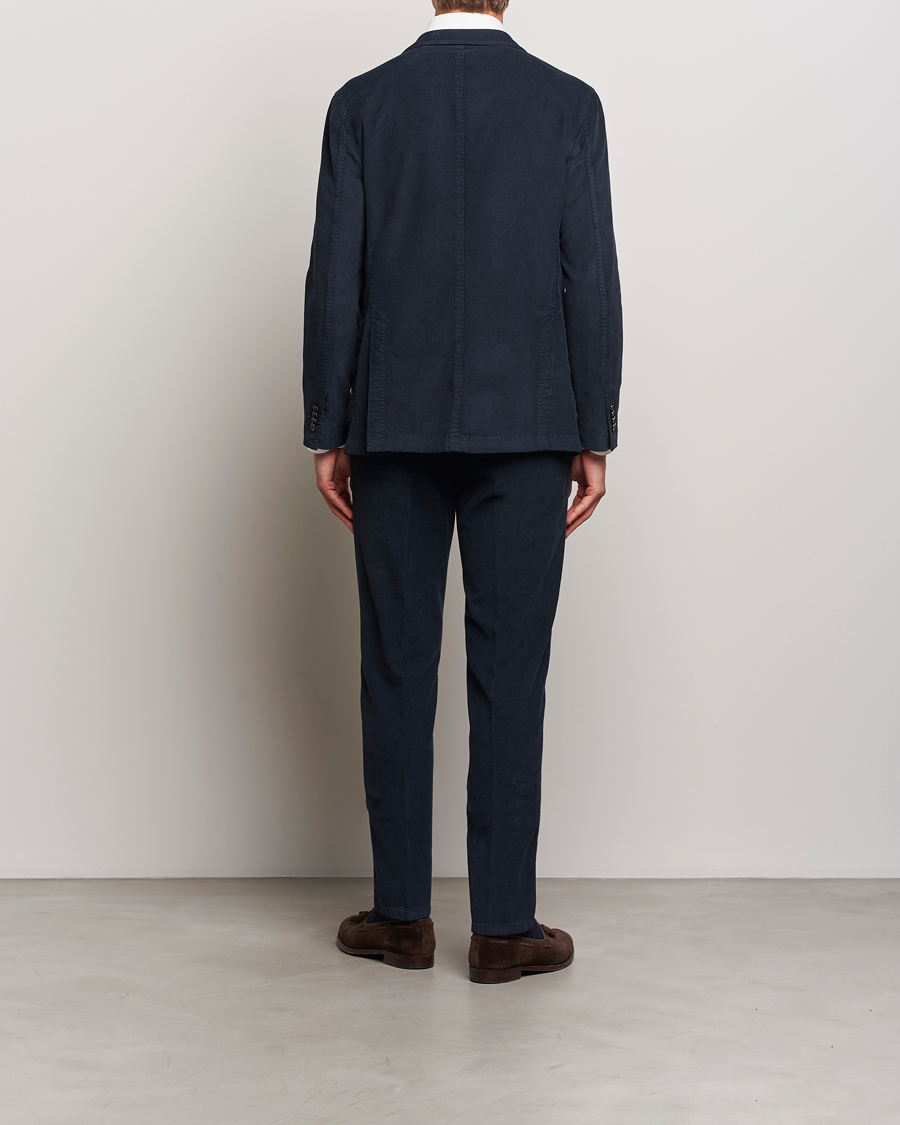 Herre | Dresser | Boglioli | K Jacket Baby Corduroy Suit Navy