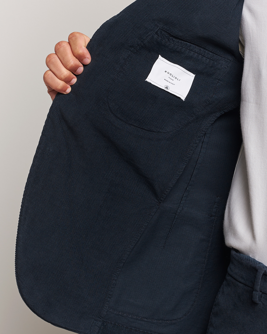 Herre | Dresser | Boglioli | K Jacket Baby Corduroy Suit Navy