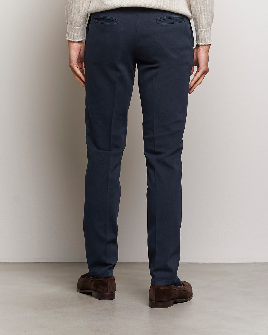 Herre | Bukser | Boglioli | Cotton Twill Trousers Navy