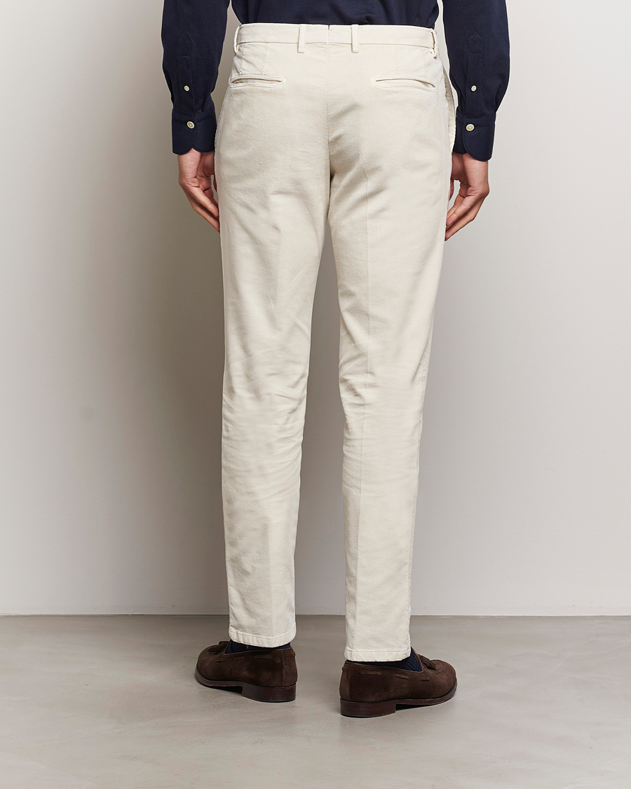 Herre | Bukser | Boglioli | Corduroy Trousers Off White