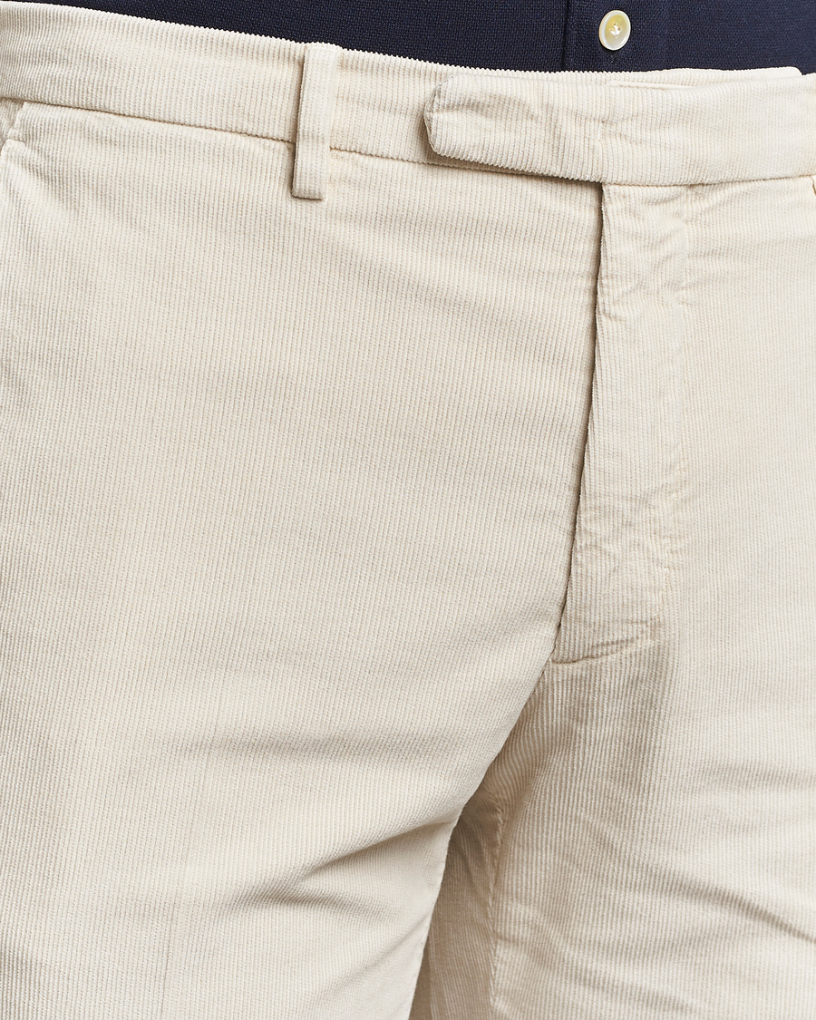 Herre | Bukser | Boglioli | Corduroy Trousers Off White