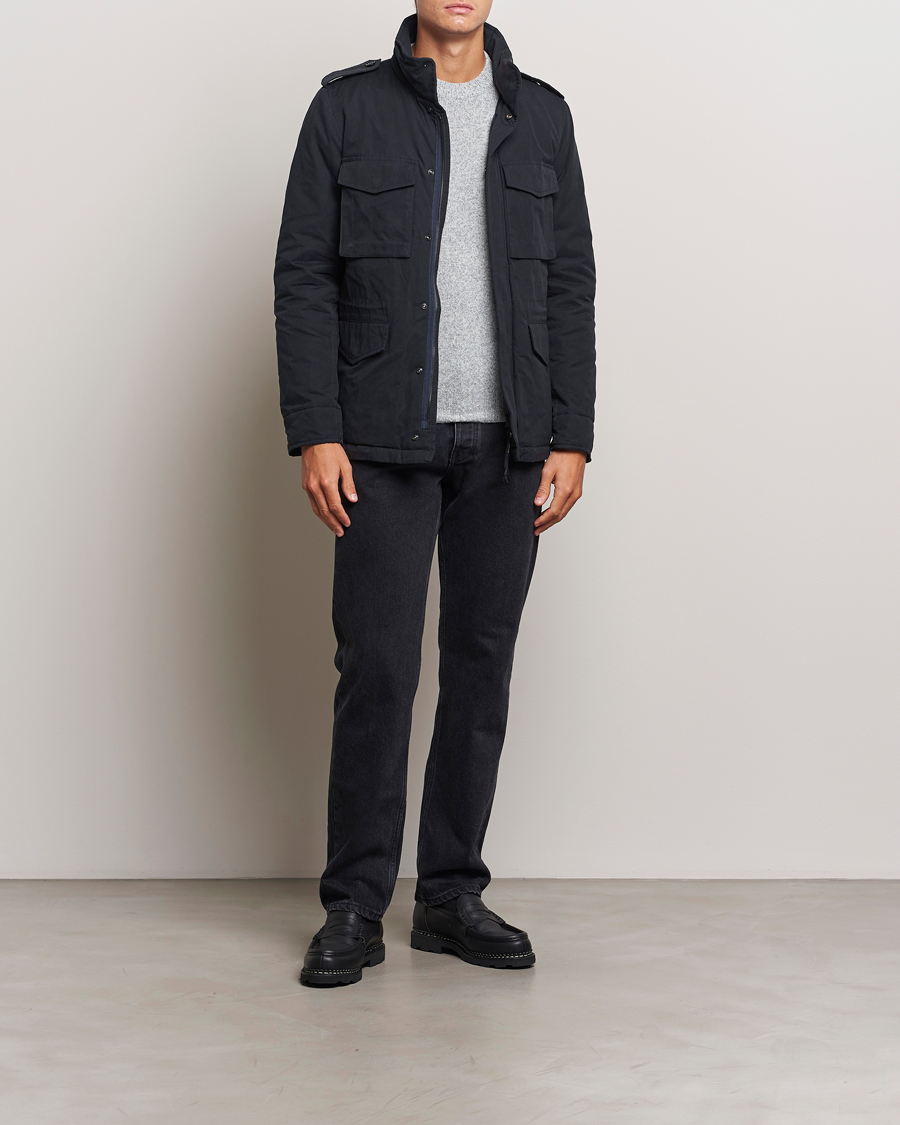 Herre | Jakker | Aspesi | Cotton Field Jacket Midnight
