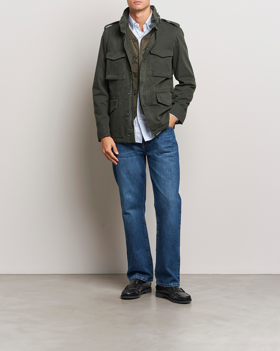 Herre | Jakker | Aspesi | Lined Cotton Field Jacket Military
