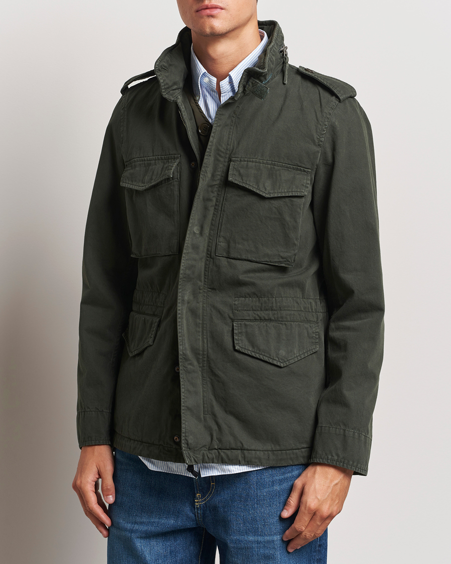 Herre | Jakker | Aspesi | Lined Cotton Field Jacket Military