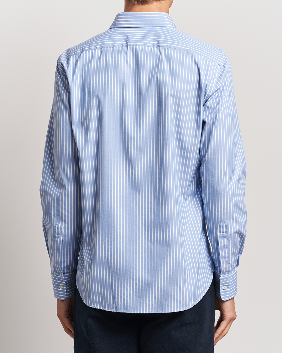 Herre | Skjorter | Aspesi | Striped Oxford Shirt Light Blue