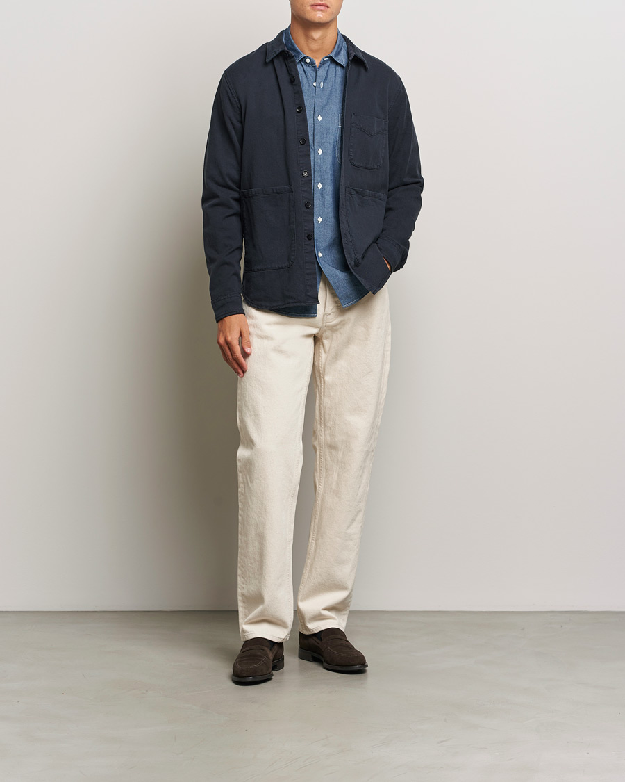 Herre | Skjorter | Aspesi | Cotton Utility Shirt Navy