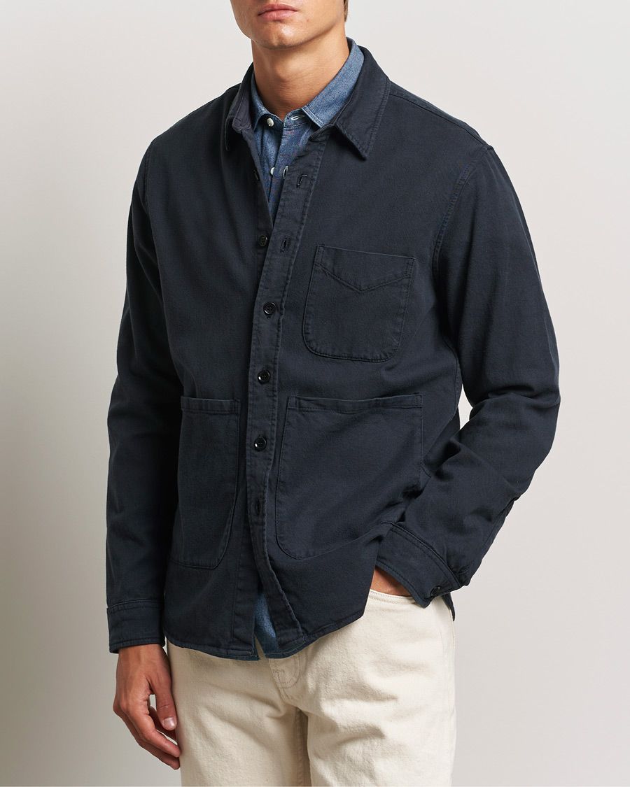 Herre | Skjorter | Aspesi | Cotton Utility Shirt Navy