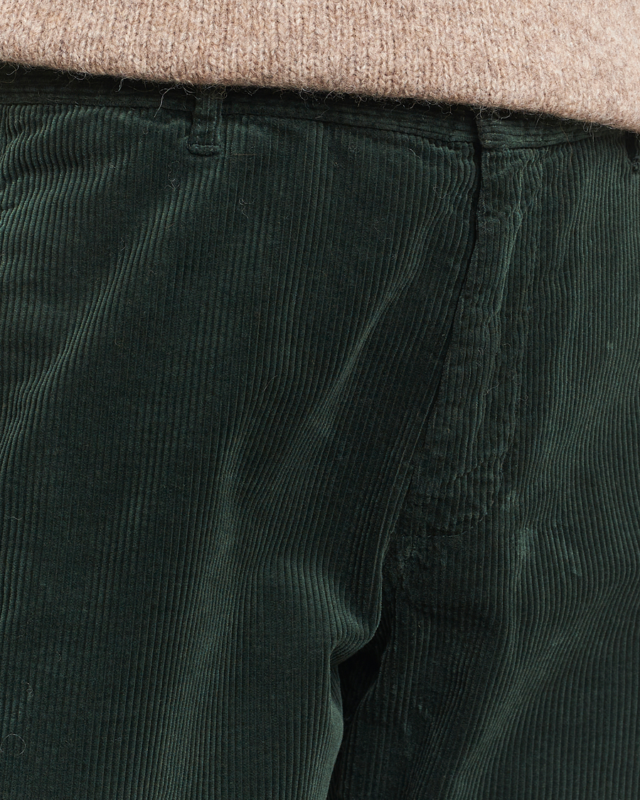 Herre | Bukser | Aspesi | Corduroy Pants Dark Green