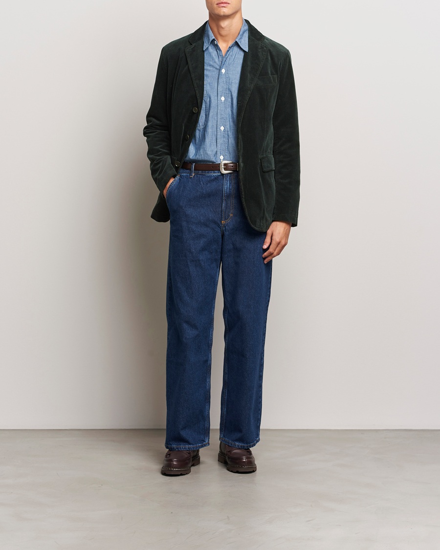 Herre | Dressjakker | Aspesi | Corduroy Blazer Dark Green