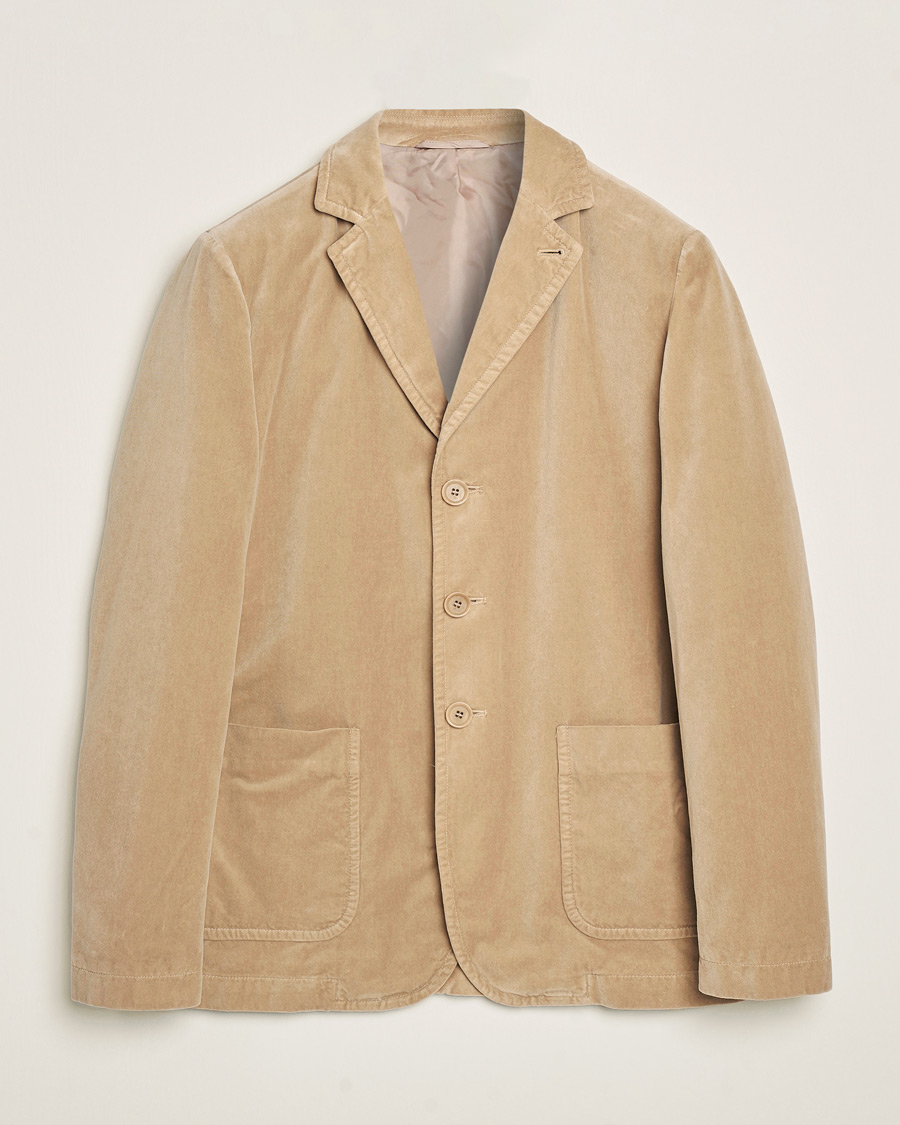 Herre | Dressjakker | Aspesi | Velvet Casual Jacket Beige