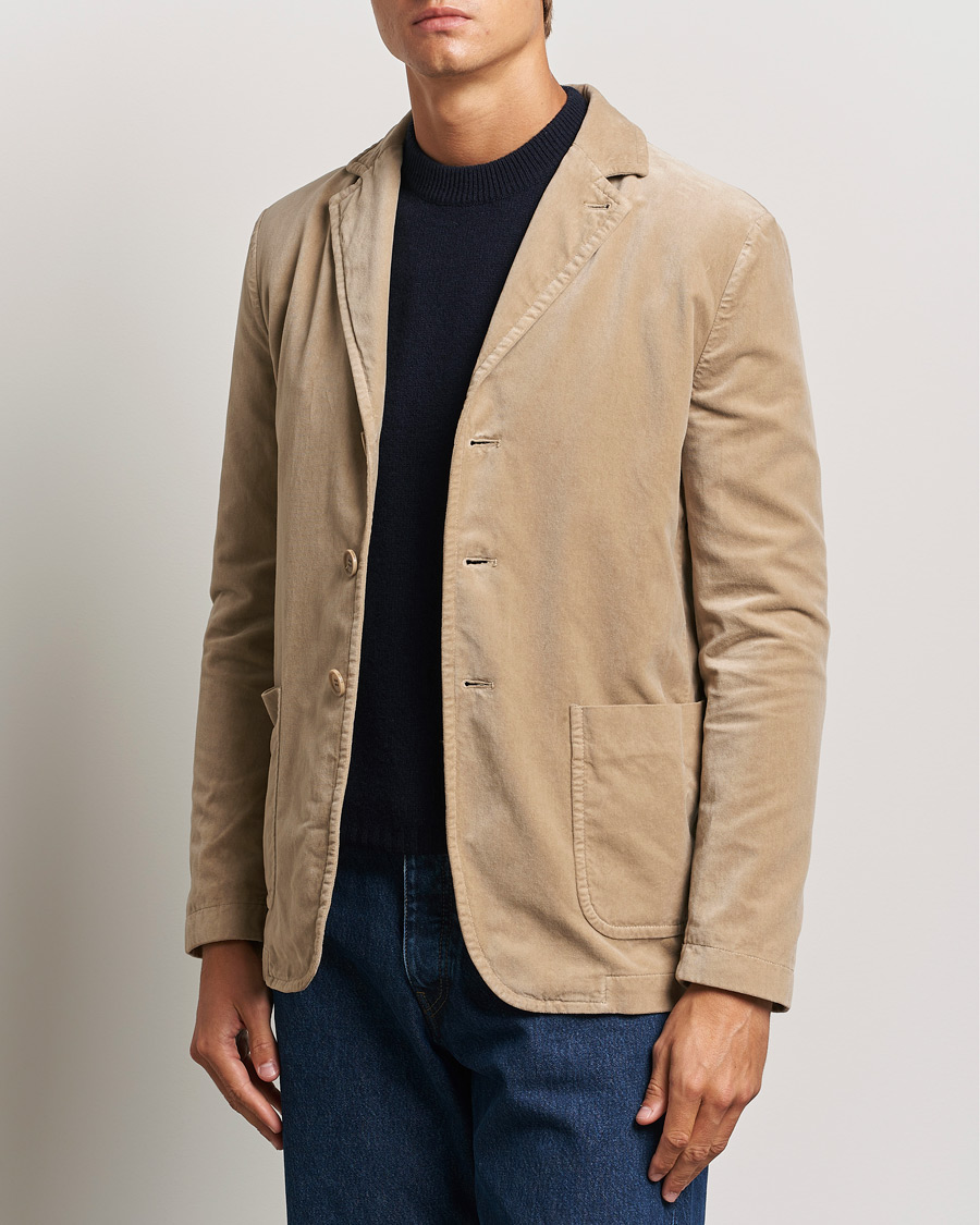 Herre | Dressjakker | Aspesi | Velvet Casual Jacket Beige