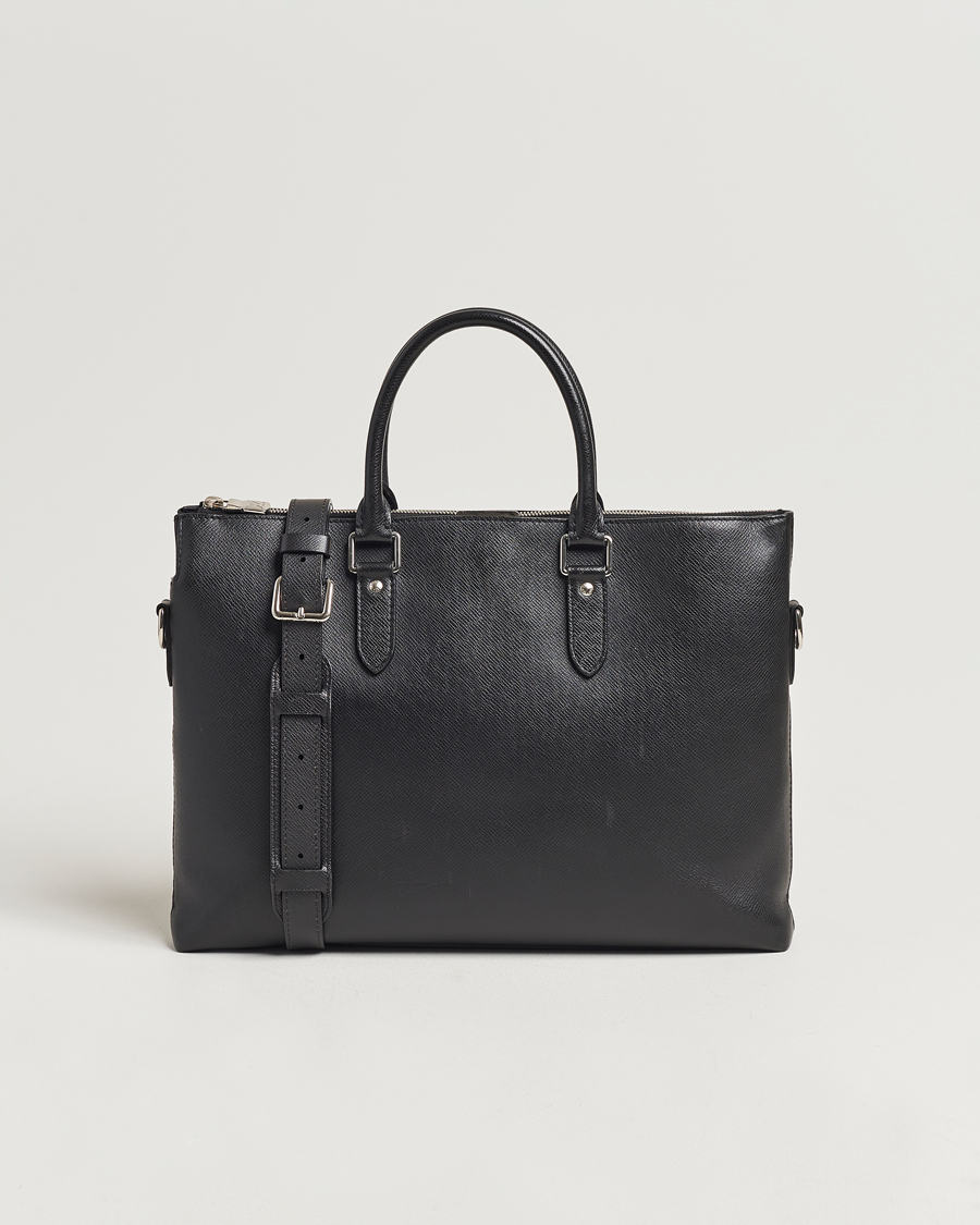 Herre | Louis Vuitton Pre-Owned Anton Brief Taiga Noir Silver | Louis Vuitton Pre-Owned | Anton Brief Taiga Noir Silver