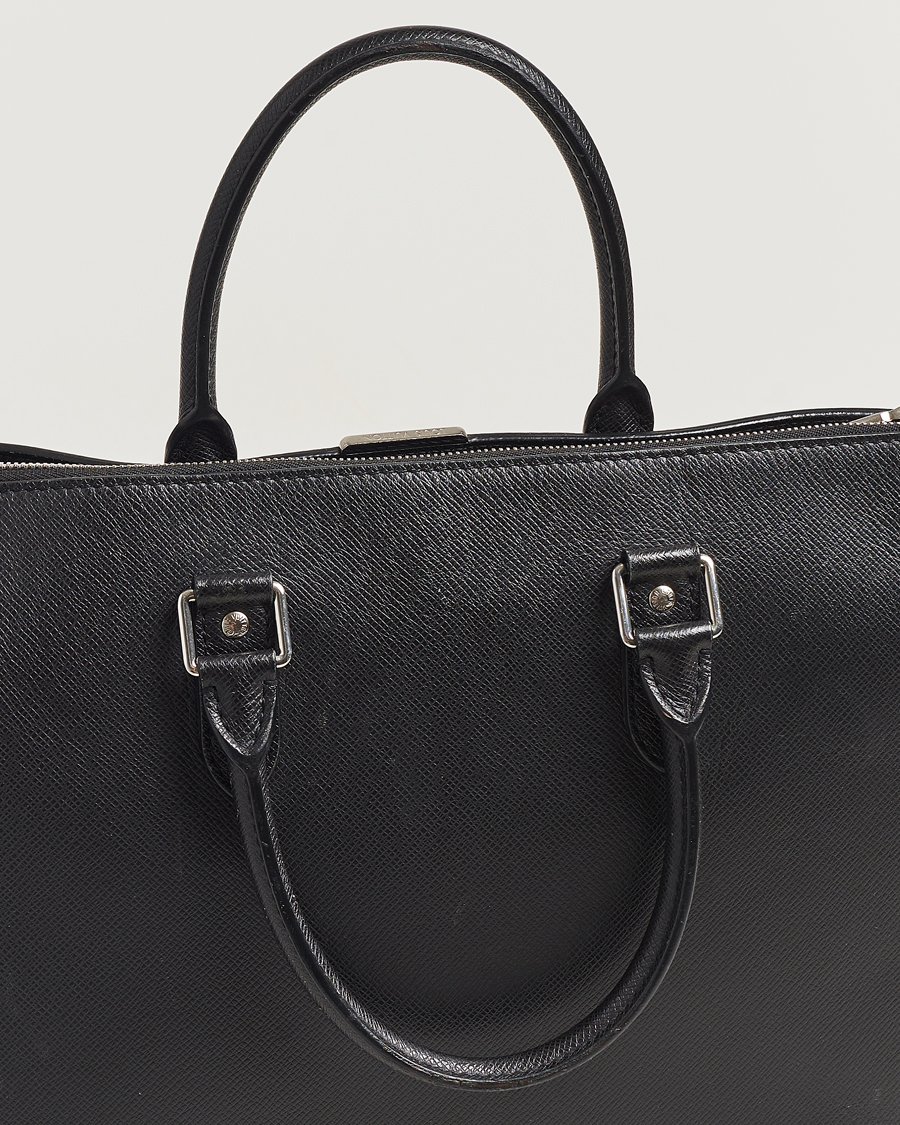 Herre | Louis Vuitton Pre-Owned Anton Brief Taiga Noir Silver | Louis Vuitton Pre-Owned | Anton Brief Taiga Noir Silver