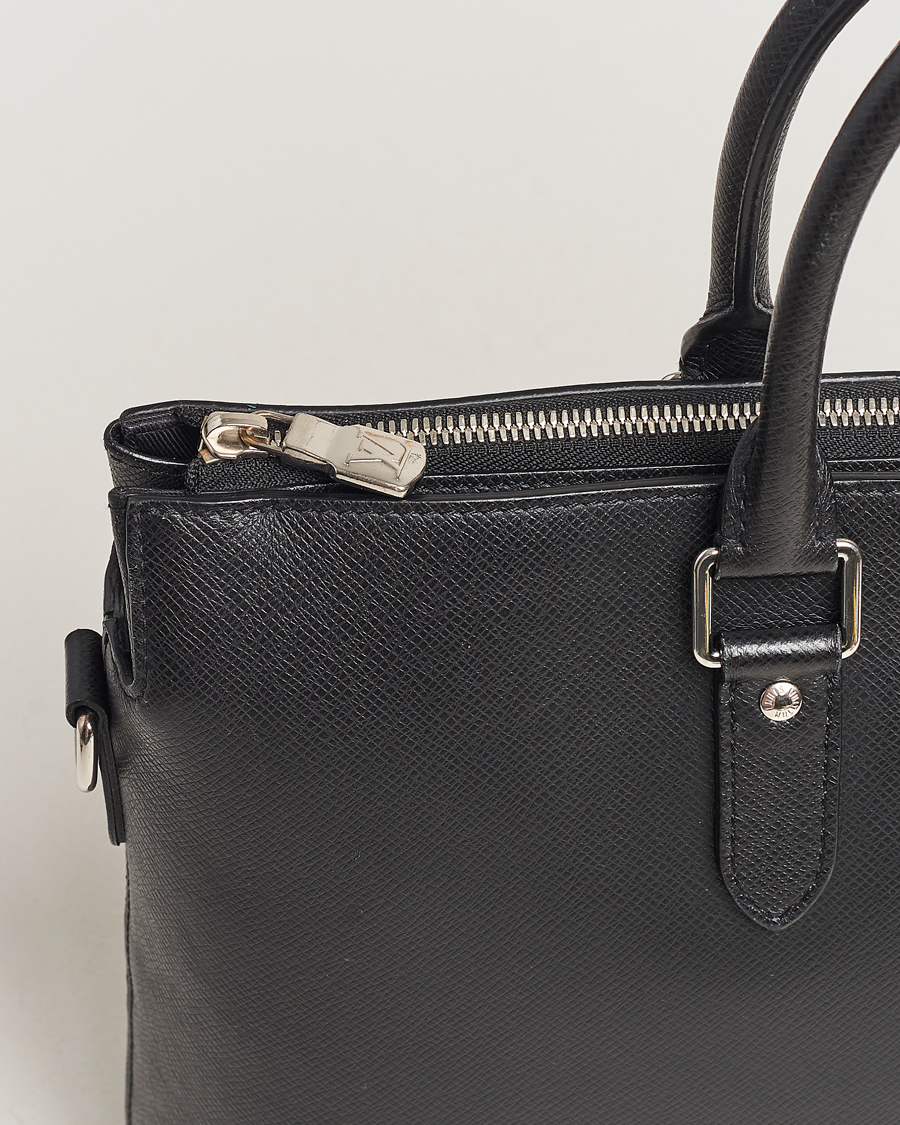 Herre | Louis Vuitton Pre-Owned Anton Brief Taiga Noir Silver | Louis Vuitton Pre-Owned | Anton Brief Taiga Noir Silver