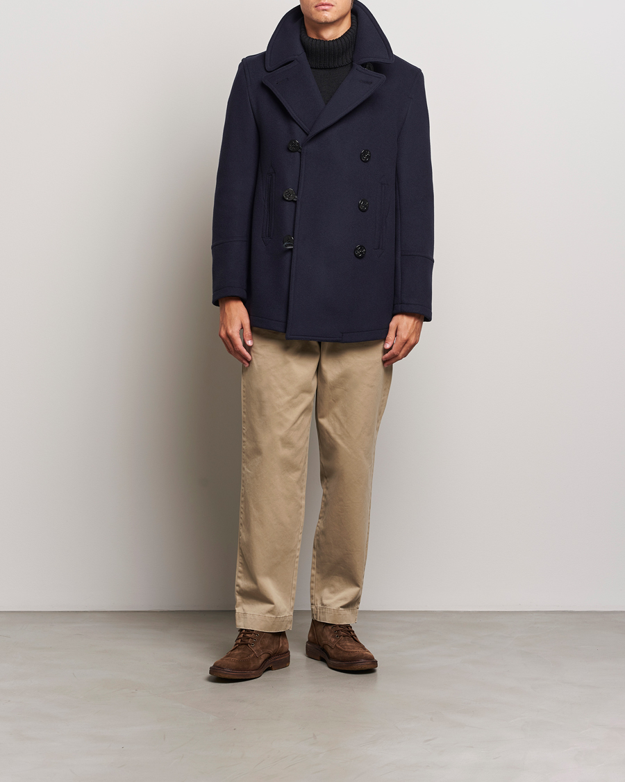 Herre | Jakker | Gloverall | Tennyson Peacoat Navy