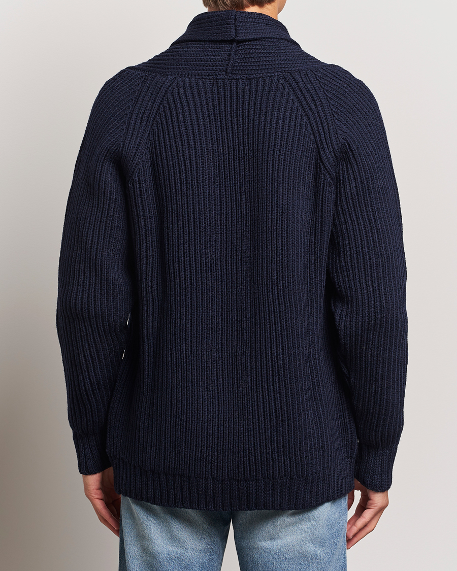 Herre | Gensere | Gloverall | Shawl Collar Cardigan Navy