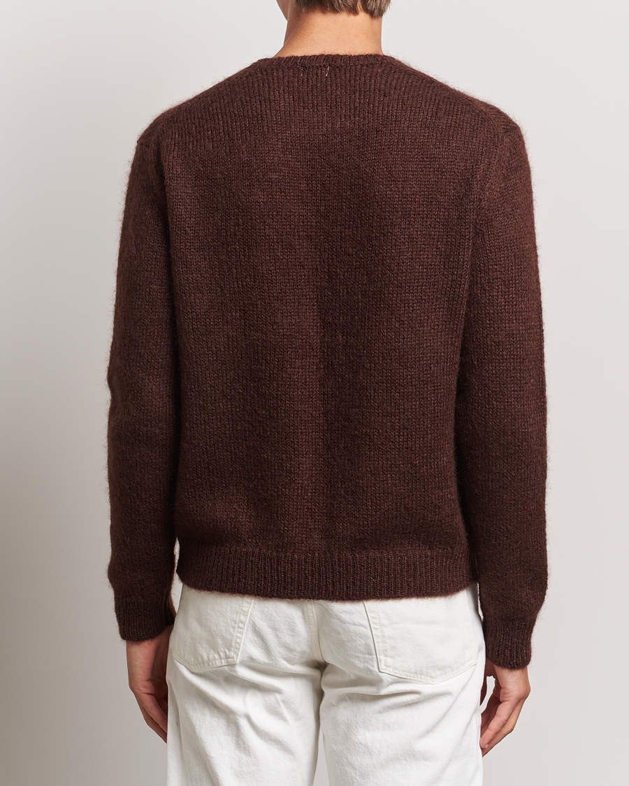 Herre | Gensere | Massimo Alba | Mohair Crew Neck Cocco