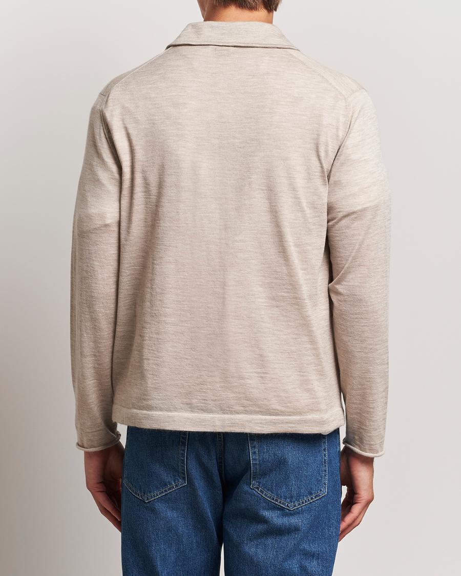 Herre | Gensere | Massimo Alba | Cashmere Shawl Collar Cardigan Beige