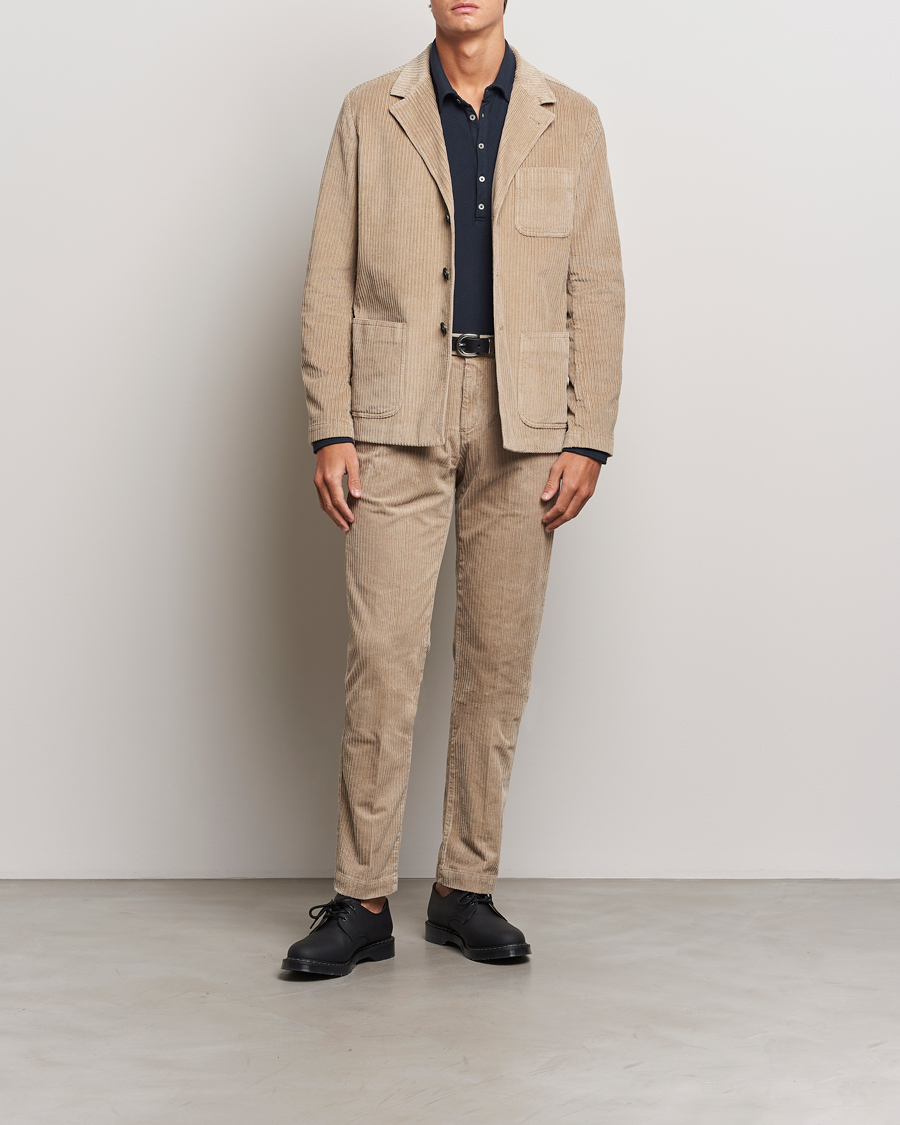 Herre | Jakker | Massimo Alba | Baglietto Wale Corduroy Jacket Beige