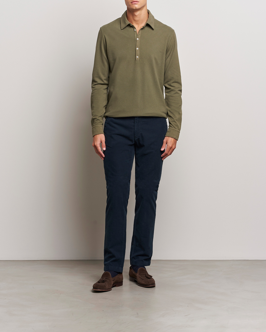 Herre | Bukser | Massimo Alba | Baby Corduroy Trousers Navy