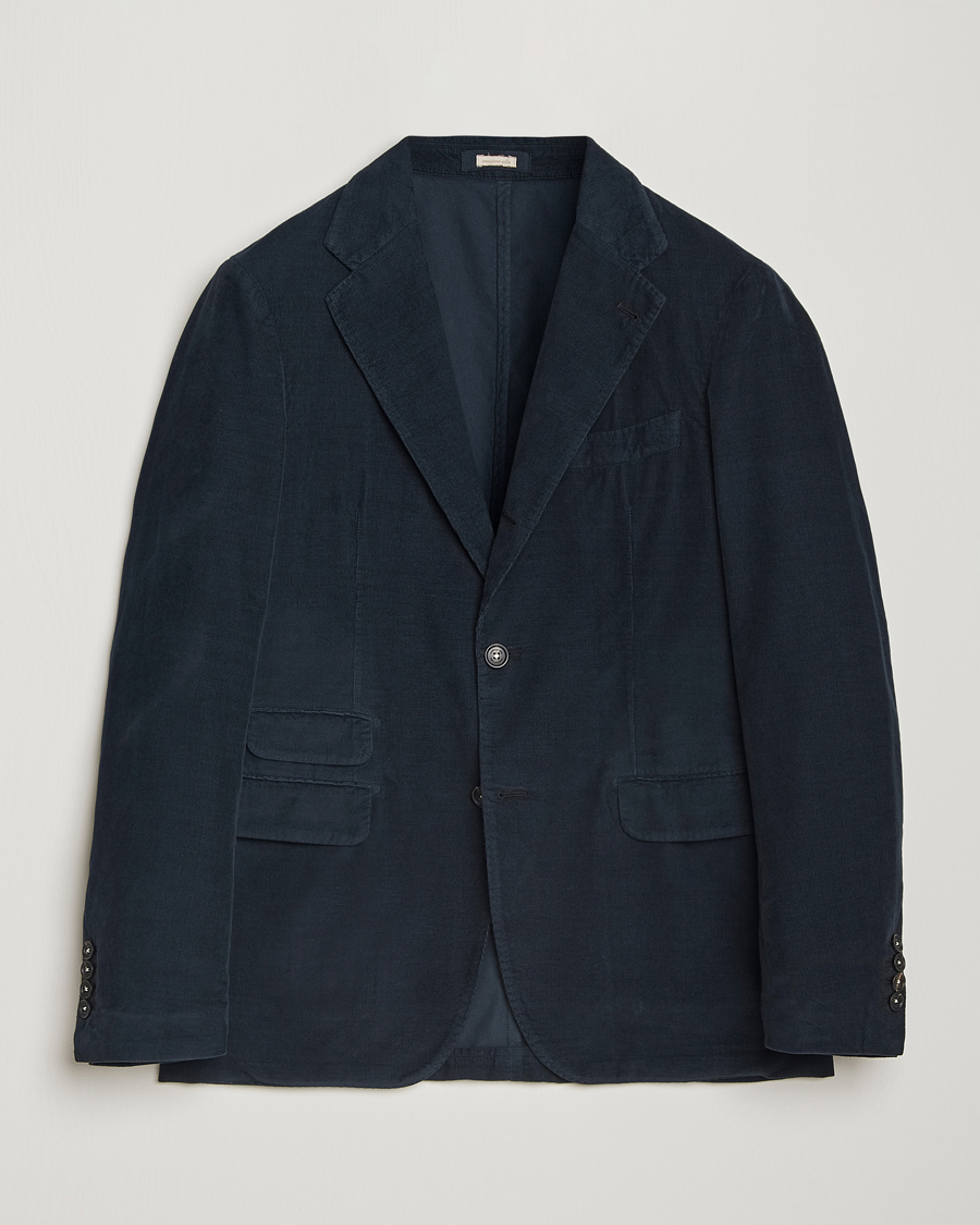 Herre | Dressjakker | Massimo Alba | Baby Corduroy Blazer Navy