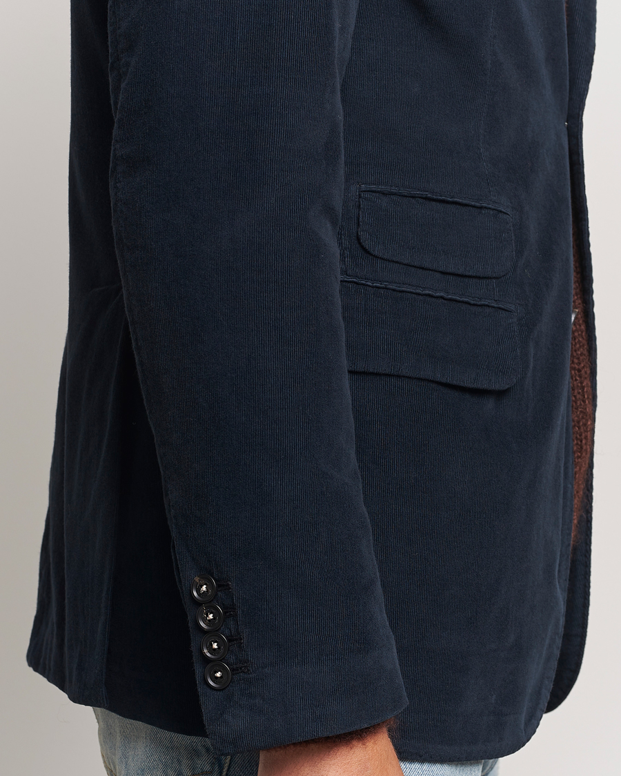 Herre | Dressjakker | Massimo Alba | Baby Corduroy Blazer Navy