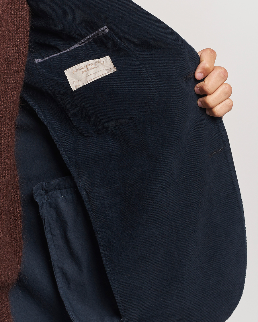Herre | Dressjakker | Massimo Alba | Baby Corduroy Blazer Navy
