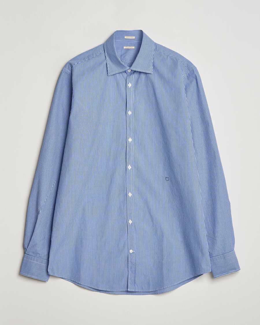 Herre | Skjorter | Massimo Alba | Genova Casual Shirt Blue Stripe
